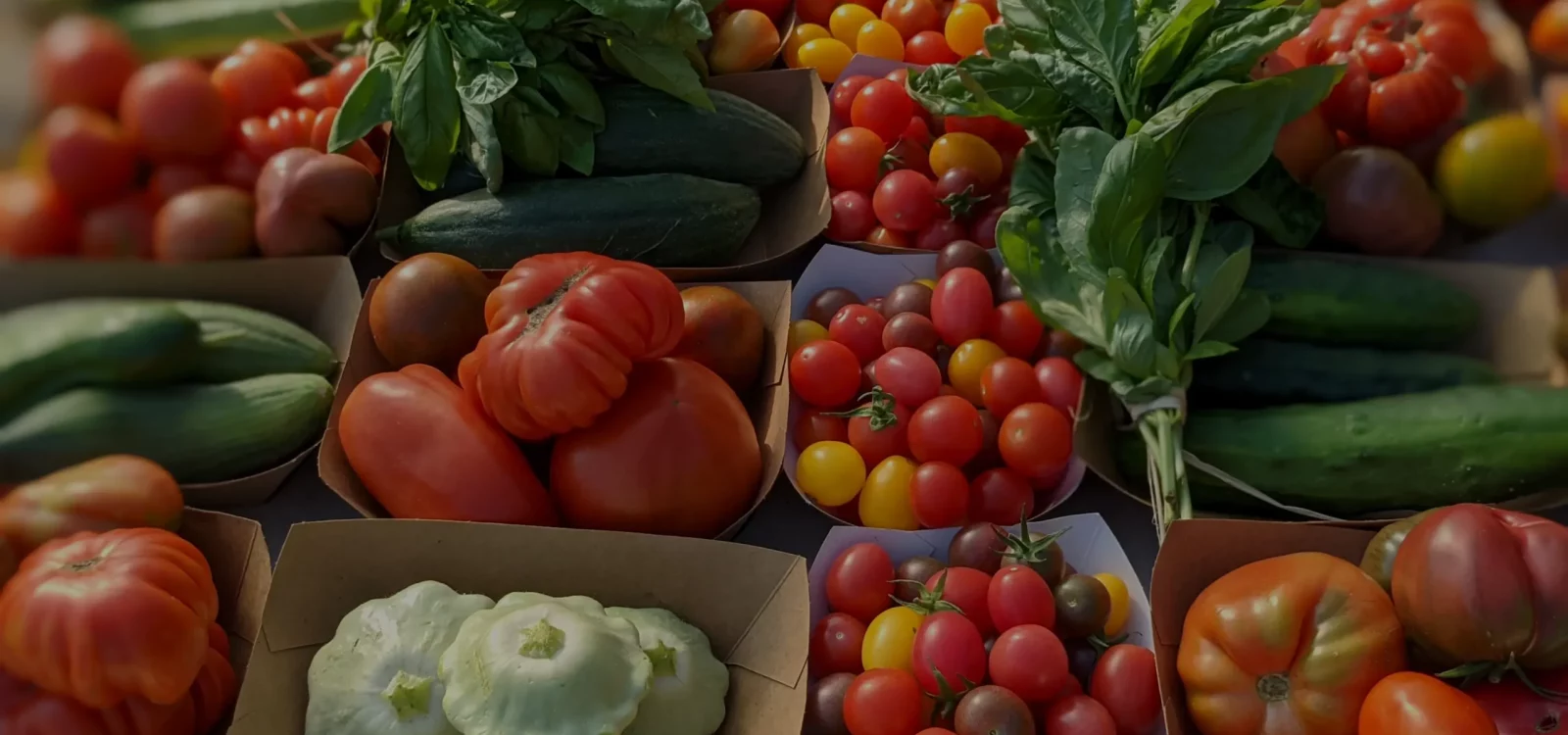 Vegetables from the permaculture garden